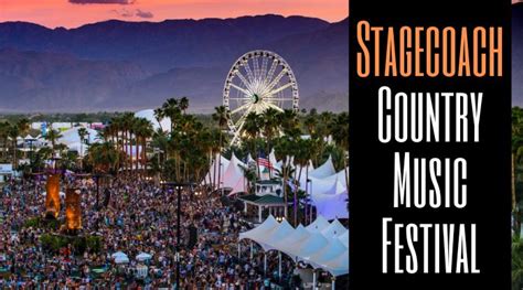 Stagecoach country music festival - Stagecoach Festival – April 26-28, 2024, Indio, CA – Eric Church, ... Check out all the country and Americana music festivals in 2024. ...